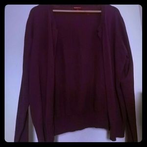 MERONA Women's Purple Cardigan